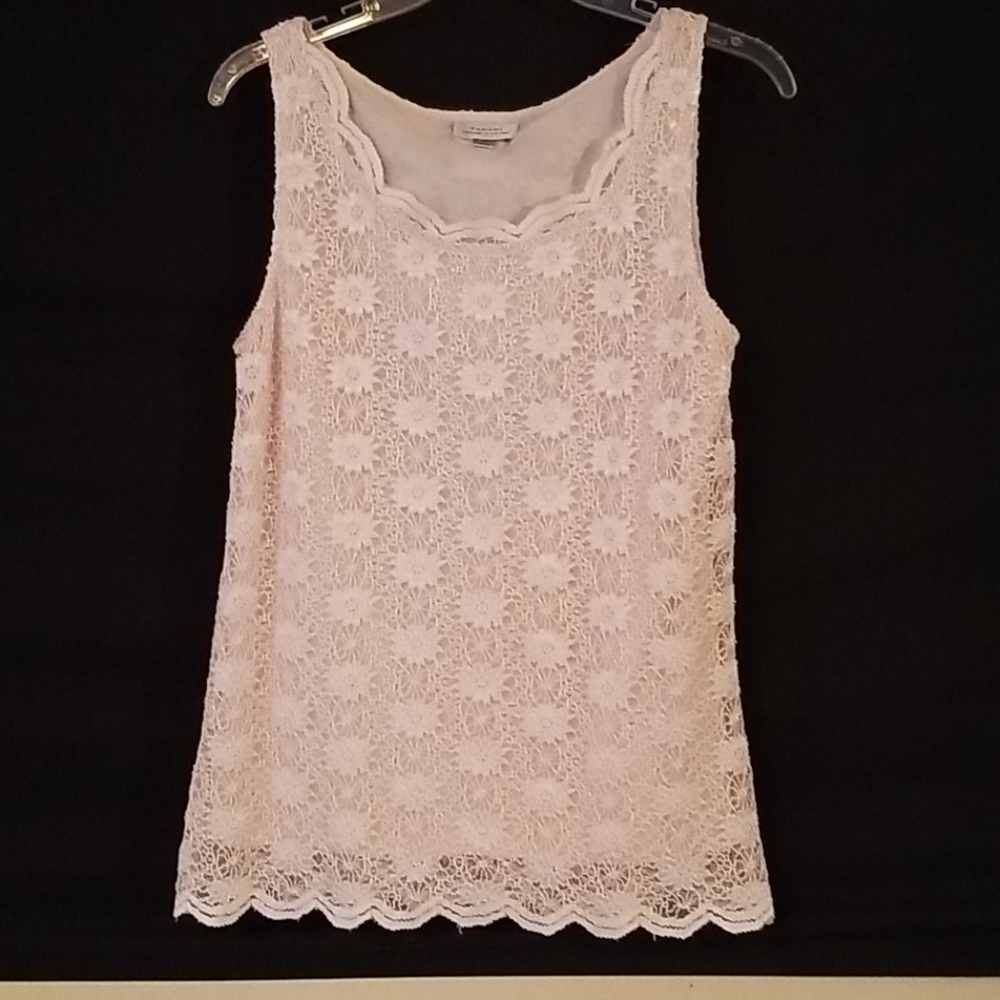 Pink lace top